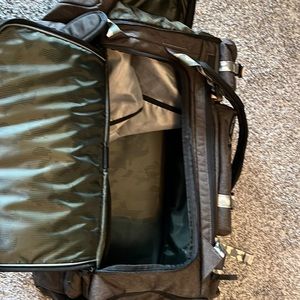 Under Armour Project Rock duffel bag/ back pack. Gray/Green/Black